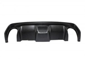 FIAT 500 Rear Diffuser - Carbon Fiber -Dual Exit - 595 Style - EU Model - Matte